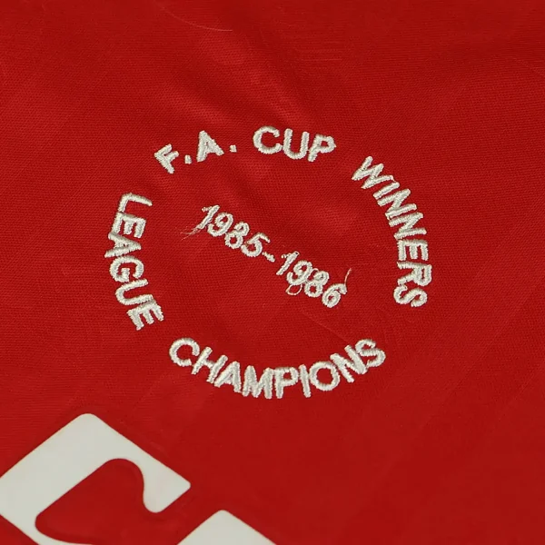 liverpool 1985 86 f.a. cup home shirt