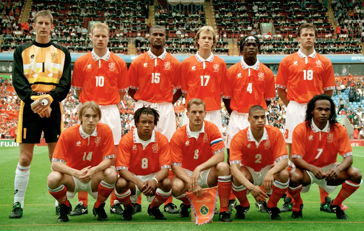 holland 1996 home shirt