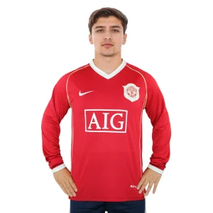 manchester united 2006 07 home long sleeved shirt