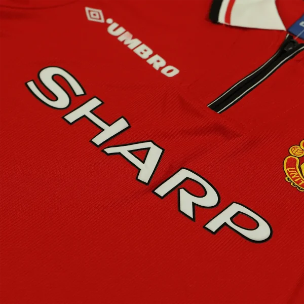 manchester united 1998 99 home long sleeves shirt