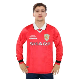 manchester united 1999 ucl final long sleeved shirt