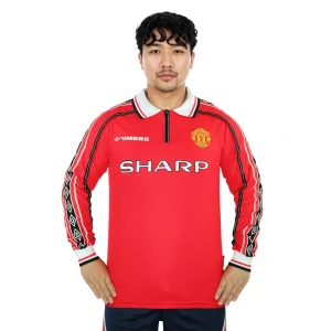 manchester united 1998 00 home long sleeved shirt