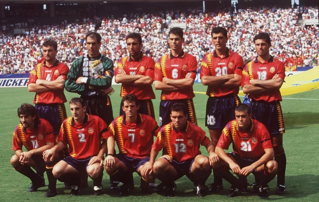 spain 1994 world cup home shirt