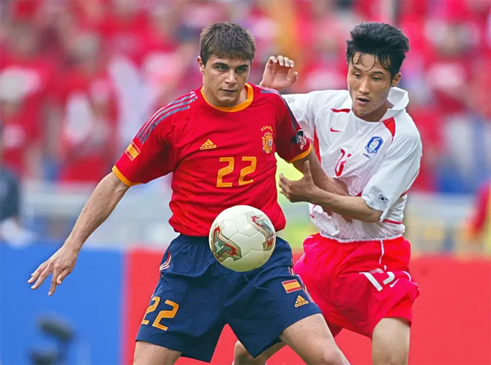 spain 2002 world cup home shirt