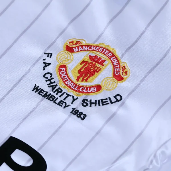 manchester united 1982 83 charity shield shirt