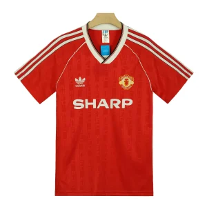 manchester united 1988 90 home shirt