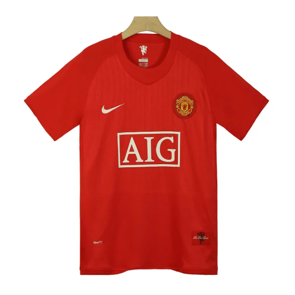 manchester united 2007 09 home shirt