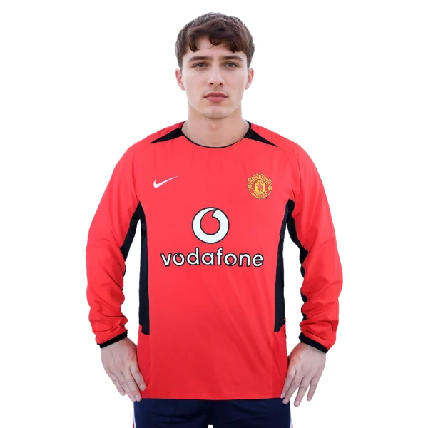 manchester united 2002 04 home long sleeved shirt