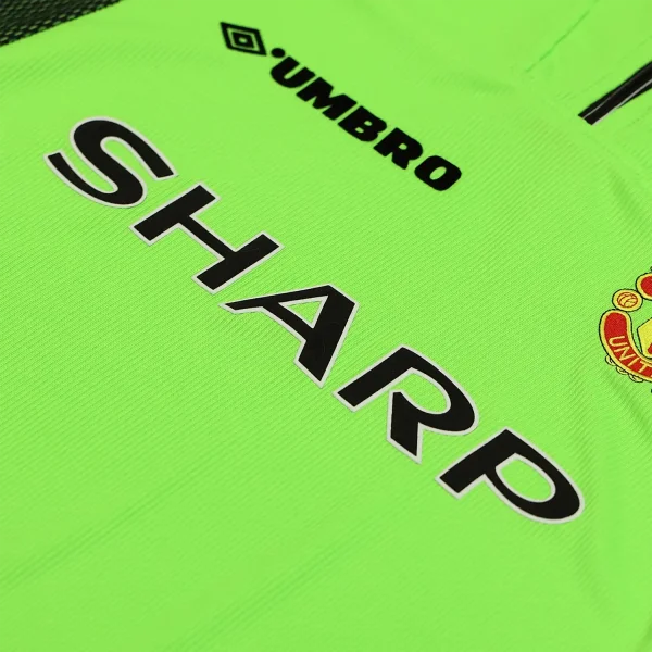 manchester united 1998 99 goalkeeper long sleeved shirt