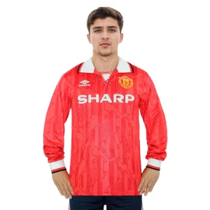 manchester united 1992 94 home long sleeved shirt