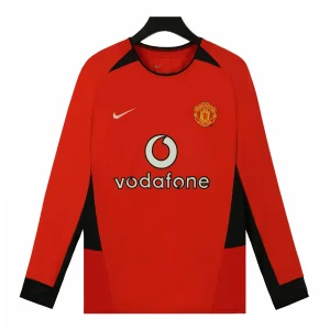 manchester united 2002 04 home long sleeved shirt