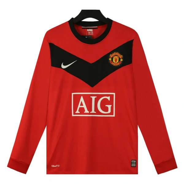 manchester united 2009 10 home long sleeved shirt