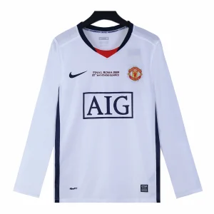 manchester united 2009 ucl final away long sleeved shirt