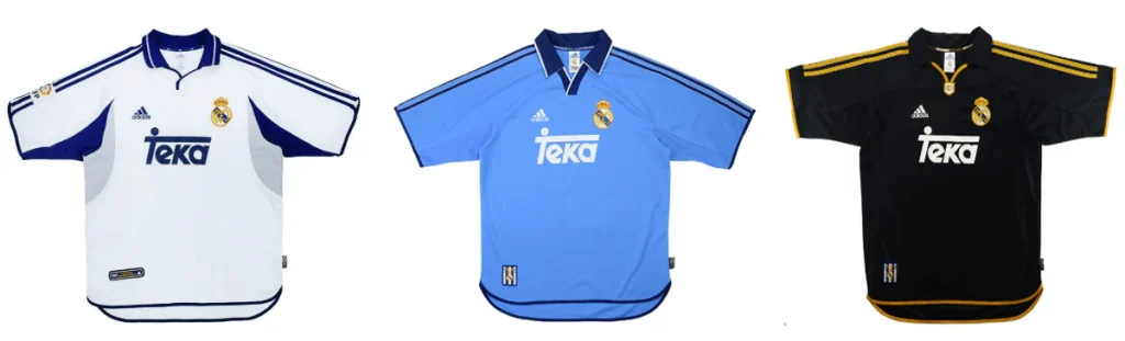 2000 2001 real madrid jersey