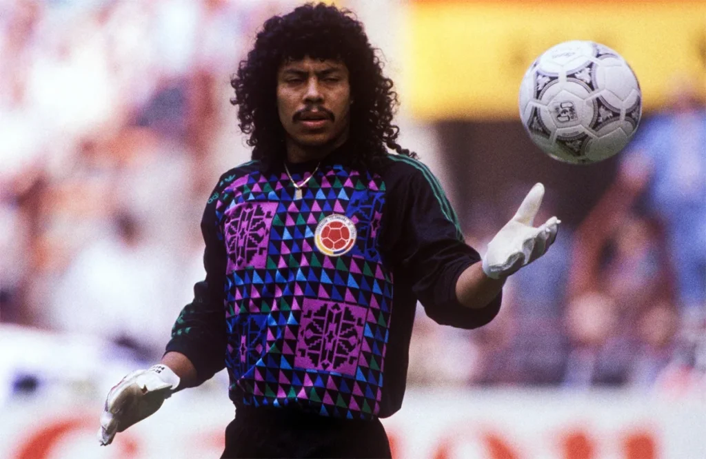 columbia 1990 iquita goalkeeper jersey