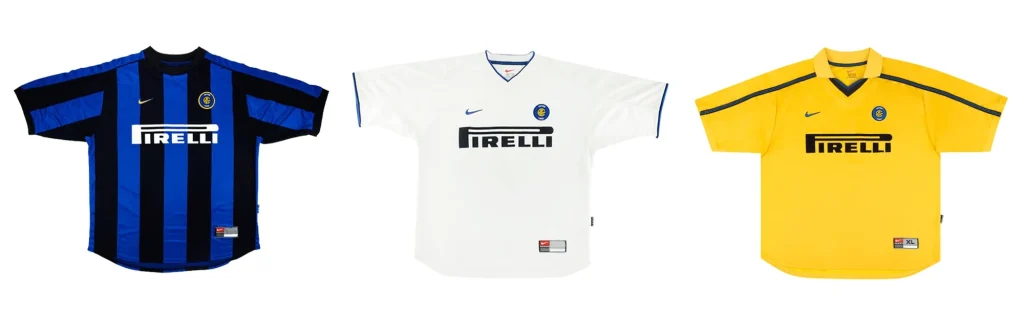 1999 00 inter milan jerseys